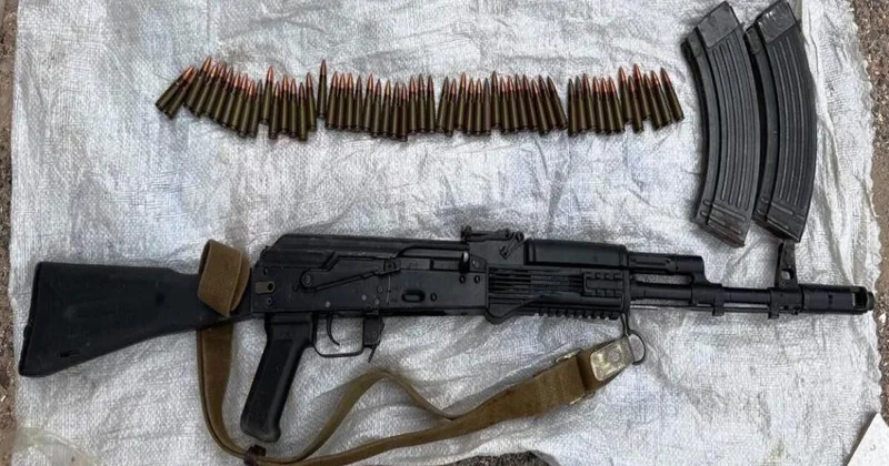 Məhkum tərəfindən həbsdən əvvəl gizlədilmiş silah sursat aşkarlanıb