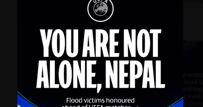 UEFA Nepal daşqınlarının qurbanlarını yad edəcək