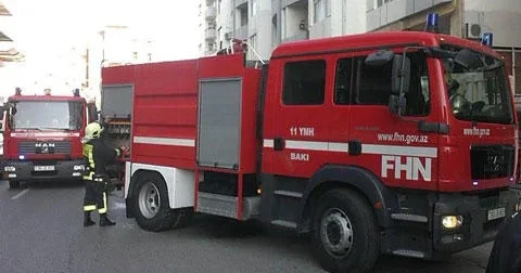 Binəqədi rayonunda yanğın başladı