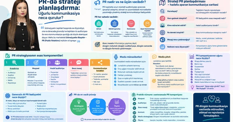 PR də strateji planlaşdırma: Uğurlu kommunikasiya necə qurulur?