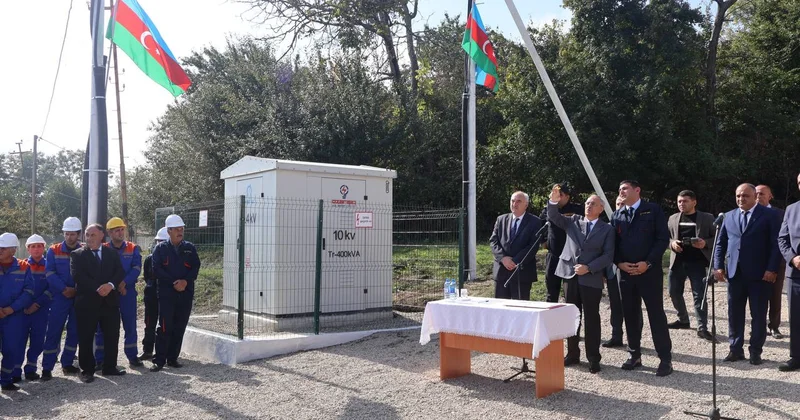 Qusarın 2 kəndində elektrik enerjisi infrastrukturu YENİLƏNDİ FOTO