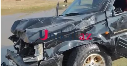 Jeep Prius la toqquşdu VİDEO