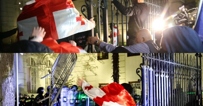 Gürcüstanda prezident sarayına basqında şübhəli bilinən beş nəfər həbs olundu