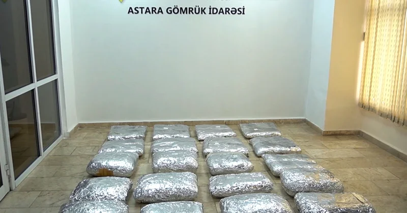 İrandan Azərbaycan üzərindən Rusiyaya külli miqdarda narkotik vasitə aparılmasının qarşısı alınıb
