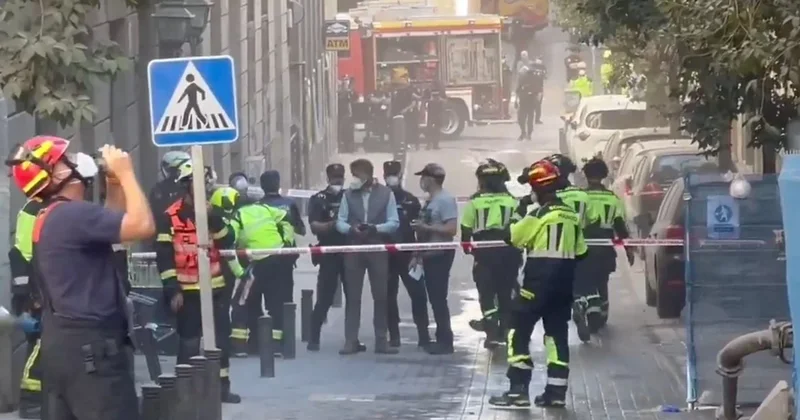 Madriddə bina uçub, 3 nəfər yaralanıb