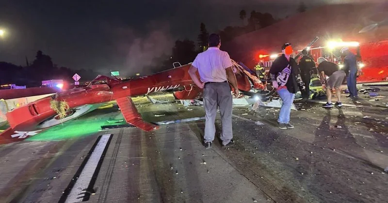 ABŞ də tibbi helikopter qəzaya uğradı: Xəsarət alanlar var