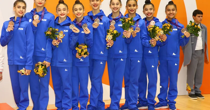 Bədii gimnastlardan 2 medal