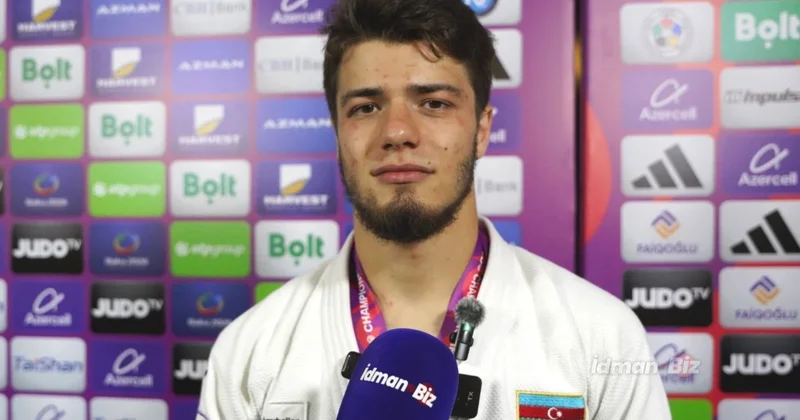 Ömər Rəcəbli Bakıdakı DÇ də qazandığı medalı atasına həsr etdi VİDEO