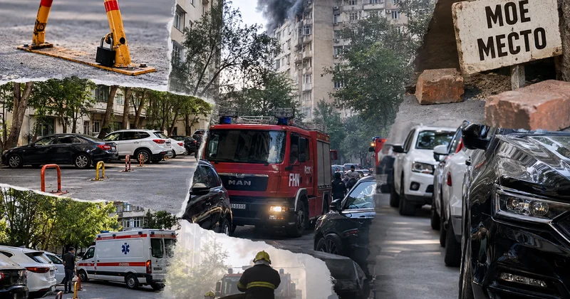 Застолбить двор: парковочные войны захватывают Баку Проблема