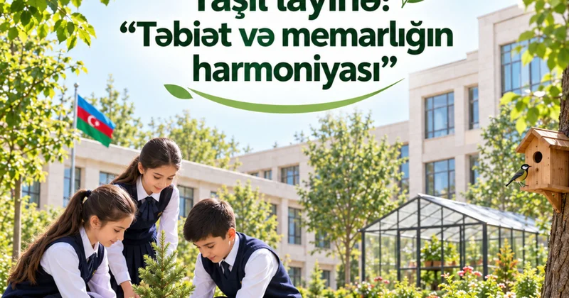 Bakı məktəblərində yeni ekoloji layihə: “Təbiət və memarlığın harmoniyası”