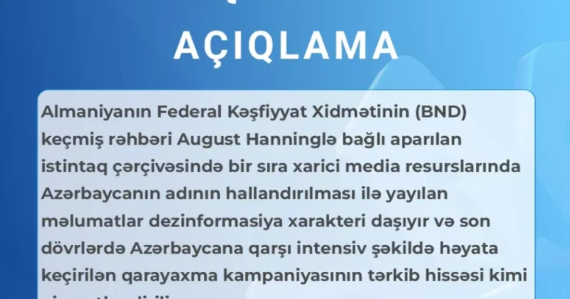 Совет по медиа и вещанию о попытке навредить отношениям Азербайджана и Германии ФОТО