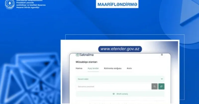 Dövlət satınalmaları portalında süni intellekt əsaslı yeni funksiya tətbiq edilib