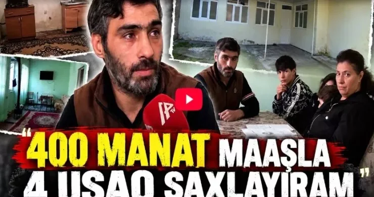 Dörd uşaqlı ailənin sosial yardımı kəsildi VİDEO