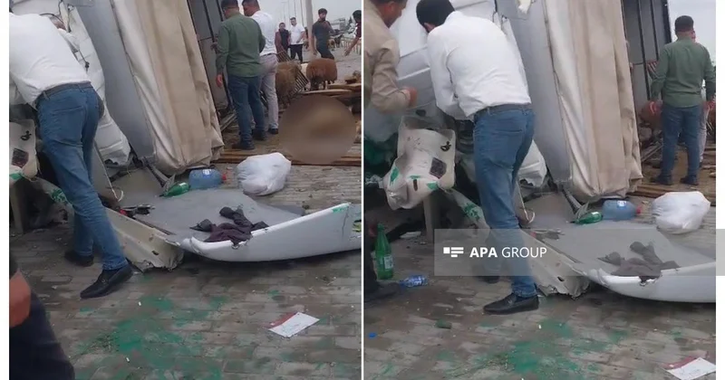 Bakı Qazax yolunda maşın aşıb FOTO