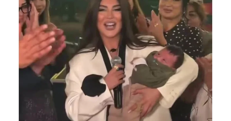 Tanınmış meyxanaçı yeni doğulan nəvəsinə məclis keçirdi (Video)