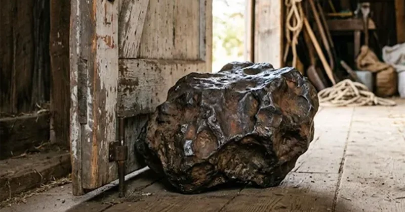 30 il tövlə qapısına söykədiyi daş 4,5 milyard illik meteorit imiş 75 minə satdı Fotolar