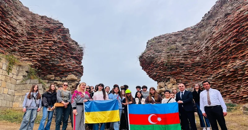 Ukraynalı uşaqların Qəbələ, Şamaxı və Şəkiyə ekskursiyası təşkil edilib