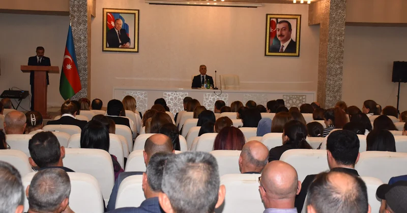 İmişlidə Müəllimlər Günü münasibətilə tədbir keçirilib Fotolar