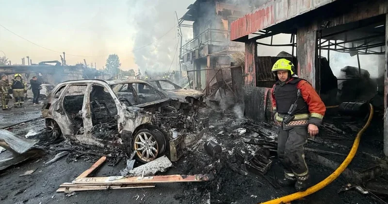 Ukraynaya raket və PUA hücumu: 8 nəfər öldü, 27 nəfər yaralandı