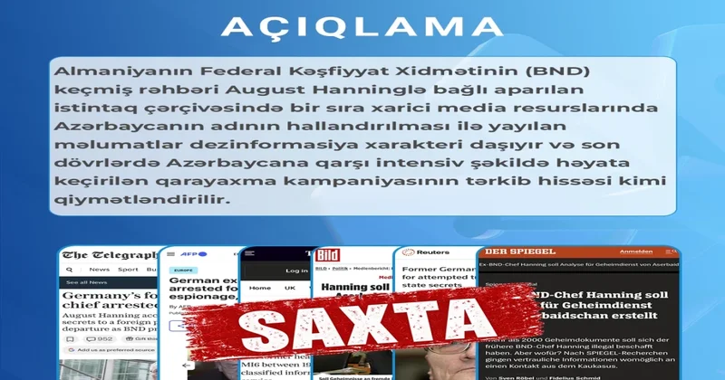 Баку жестко ответил на публикации Der Spiegel и Reuters об Азербайджане