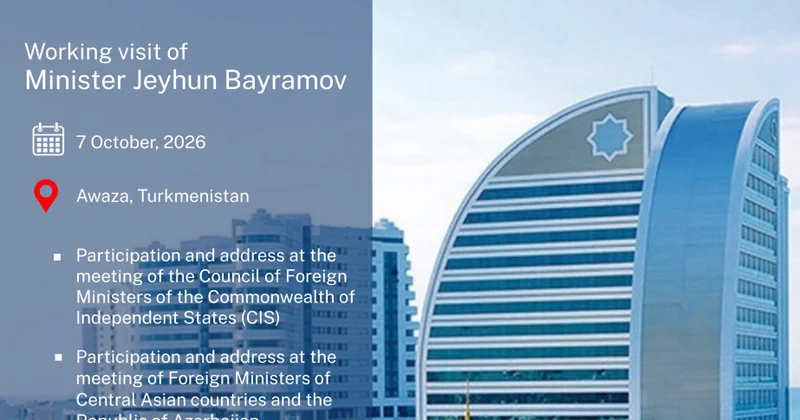 Министр иностранных дел Азербайджана отправился с рабочим визитом в Туркменистан