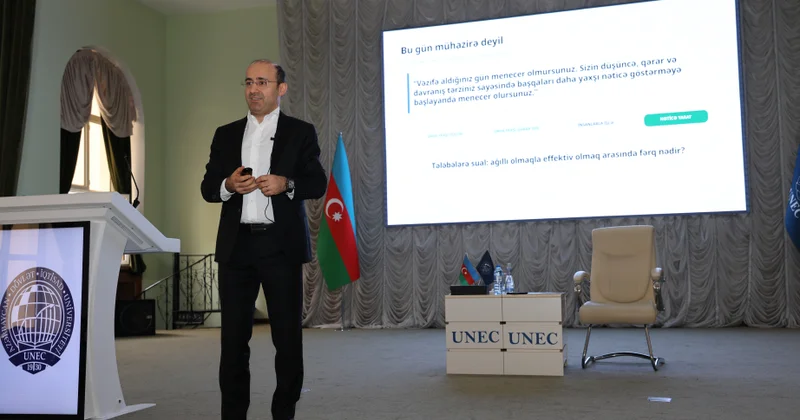 Karyera seçimi, qərarvermə və liderlik: UNEC in məzunu tələbələrə təcrübəsindən danışıb
