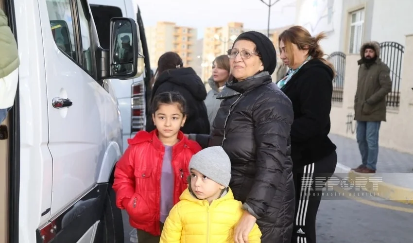 Növbəti köç karvanı Cəbrayıla çatdı YENİLƏNİB + FOTO