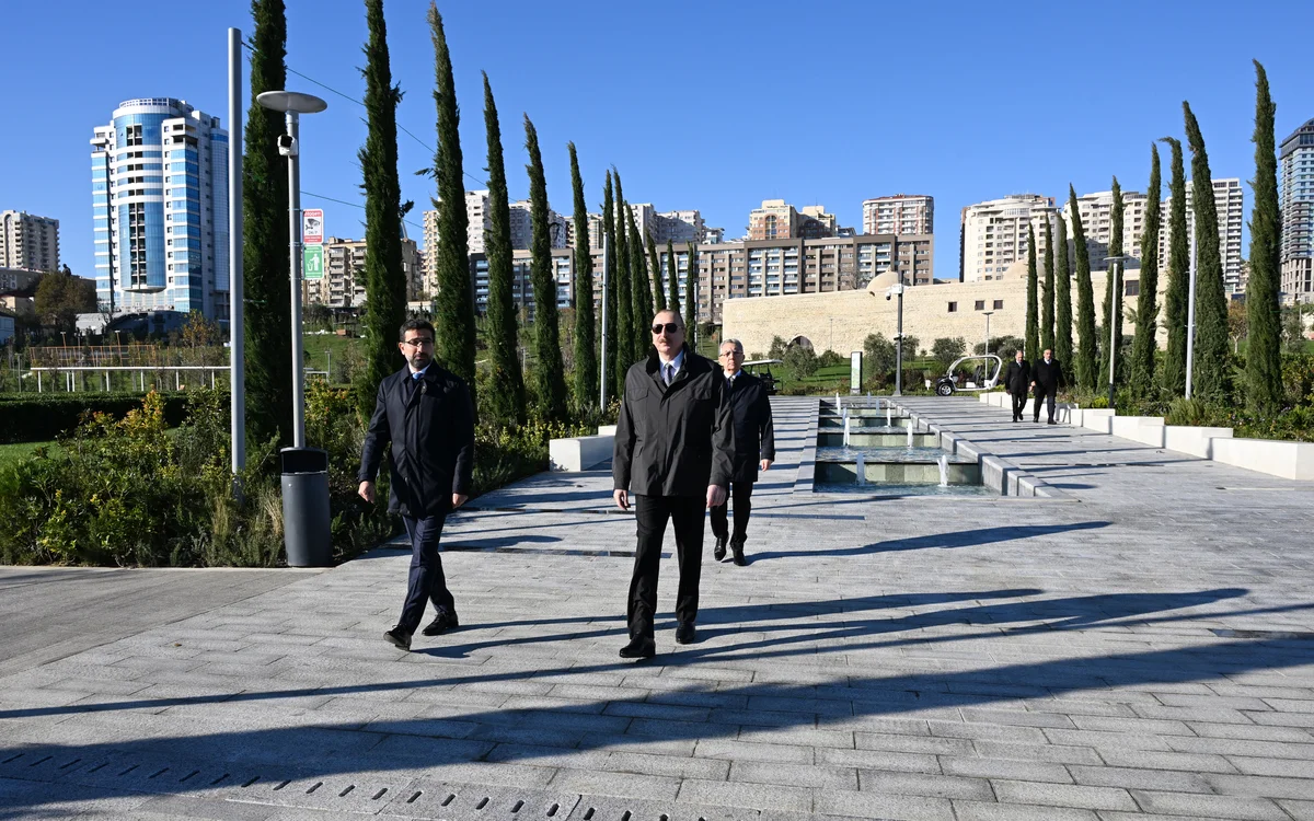 İlham Əliyev Bakıda Mərkəzi Parkın üçüncü hissəsinin AÇILIŞINDA FOTO/VİDEO