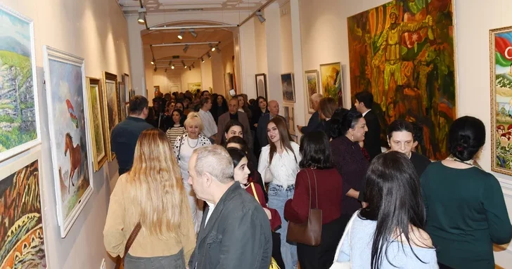 В Азербайджанском национальном музее искусств состоялось открытие выставки Краски Победы