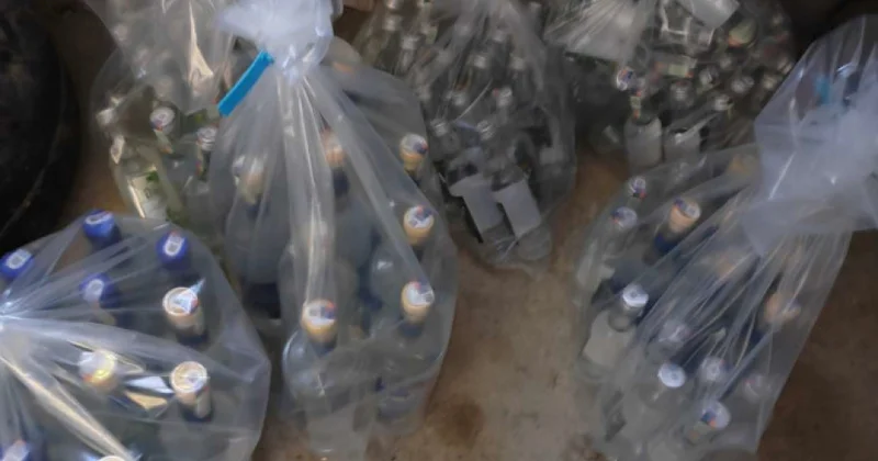 Gəncədə marketdə saxta alkoqollu içkilərin satışının qarşısı alınıb