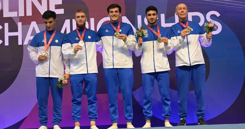 Azərbaycan gimnastları yenə dünya çempionu olublar FOTO