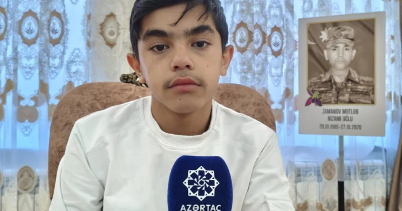 Şəhid Mətləb Zananovun oğlu: Atam kimi hərbçi olacağam