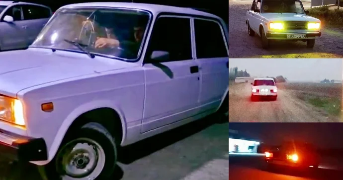 “VAZ”ın konstruksiyasına müdaxilə edib qaranlıqda təhlükə saçan sürücü 90 FJ 213 VİDEO