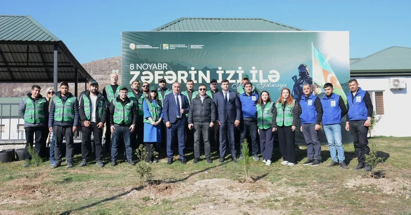 Kəlbəcərdə Zəfərin izi ilə yaşıl gələcəyə aksiyası keçirilib FOTOLAR