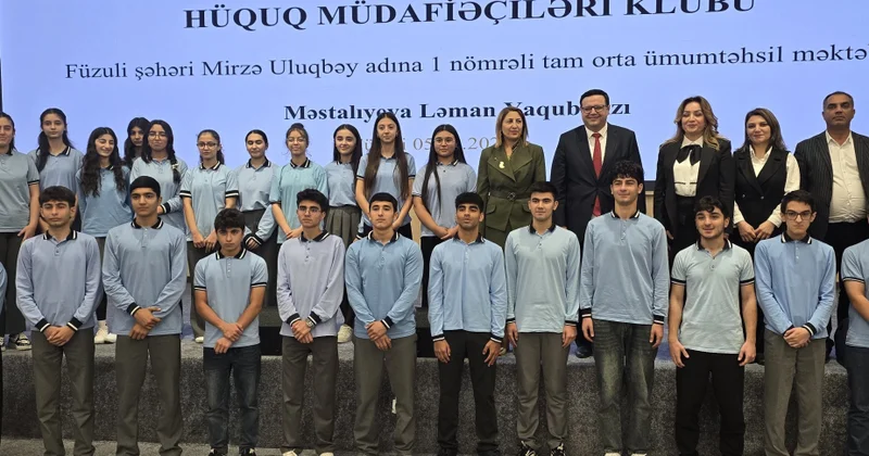 Füzuli şəhərində şagirdlər üçün Hüquq müdafiəçiləri klubu layihəsinə başlanılıb