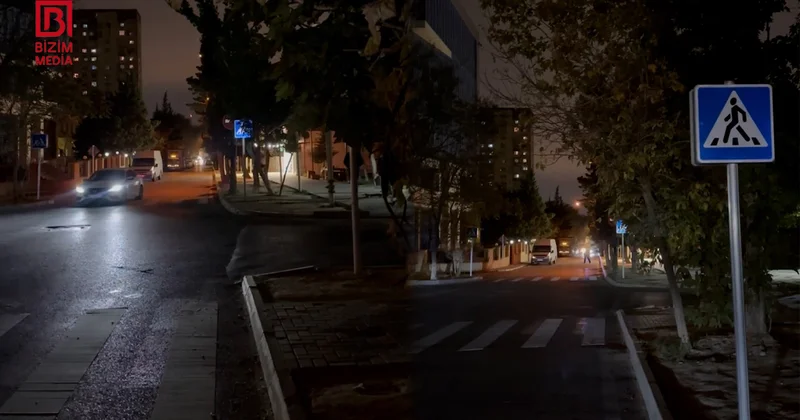 Cərimə TƏHLÜKƏSİ Ağacların arxasında gizlənən yol nişanı sürücüləri ÇAŞDIRIR VİDEO