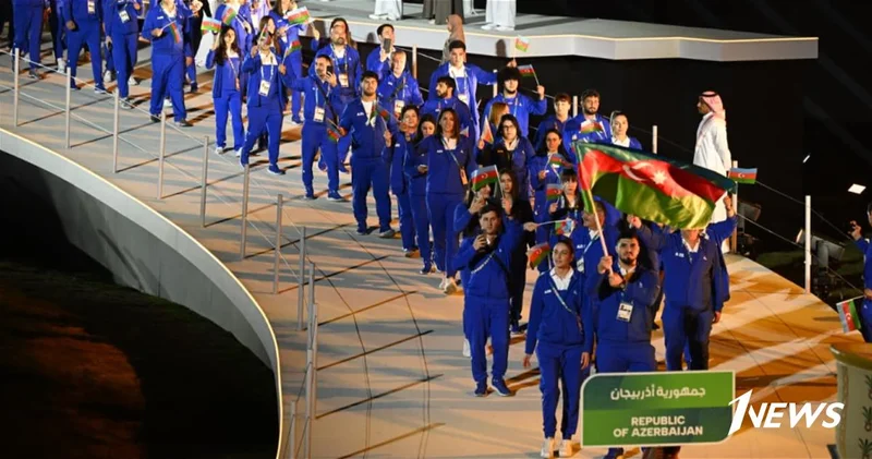 Азербайджанская делегация первой прошла на церемонии открытия Исламиады ФОТО