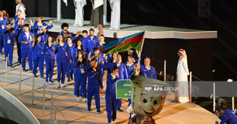 İslam Oyunları: Azərbaycan idmançıları paraddan keçib FOTO