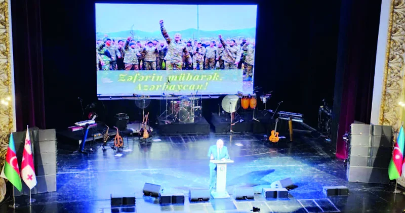 Tbilisidə Zəfər Günü qeyd olunub