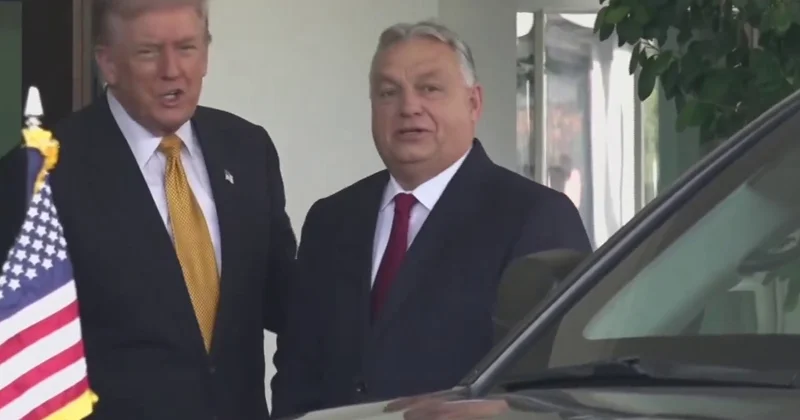 Orban Trampla belə görüşdü VİDEO