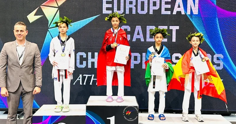 Daha bir idmançımız Afinada medal qazanıb