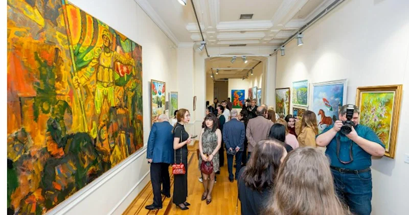 Milli İncəsənət Muzeyində “Zəfərin rəngləri” adlı sərginin açılışı keçirilib FOTOLAR