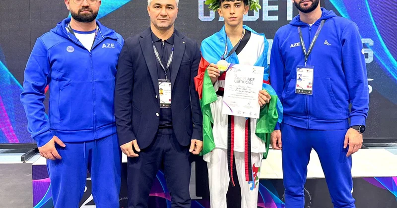 Yeniyetmə taekvandoçumuzun Avropa gümüşü