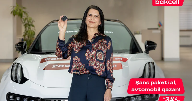 “Bakcell”in lotereyasında 5 ci lüks avtomobil sahibinə təhvil verildi