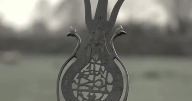 Astarada Səfəvilərə aid döyüş bayrağının başlığı TAPILDI VİDEO