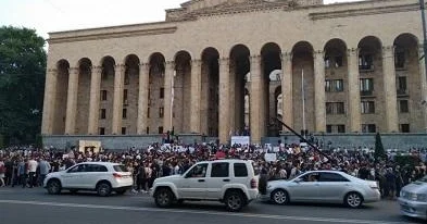 Tiflisdə ərəbləşməyə qarşı etiraz aksiyası keçirilir Video