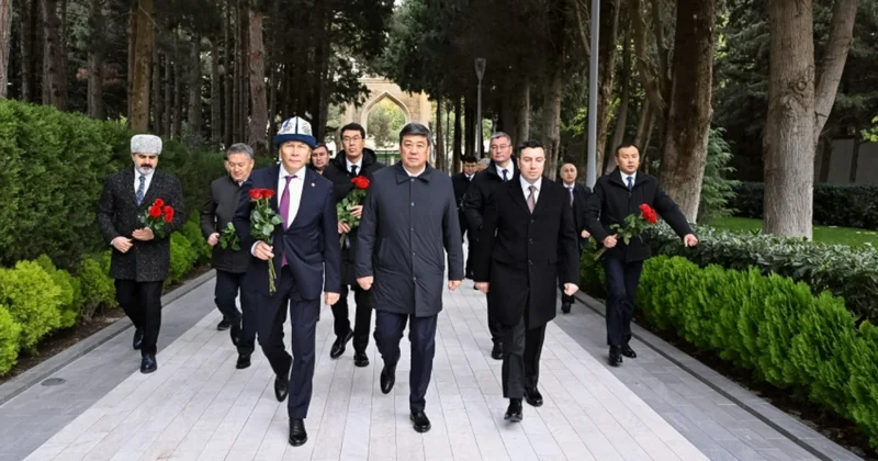 Делегация Кыргызстана почтила память Гейдара Алиева Minval Politika