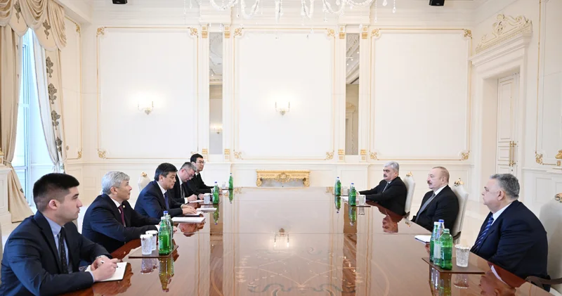 Prezident İlham Əliyev Qırğızıstan nümayəndə heyətini qəbul edib