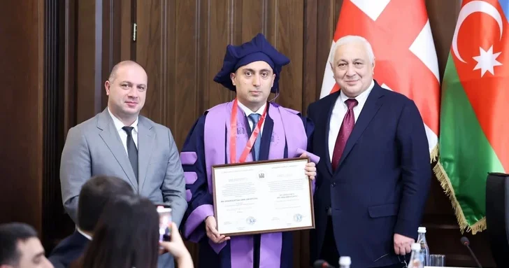 Эмин Амруллаев удостоен звания почетного доктора Грузинского технического университета