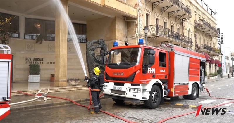 МЧС провело учения на территории заповедника Ичеришехер ФОТО ВИДЕО